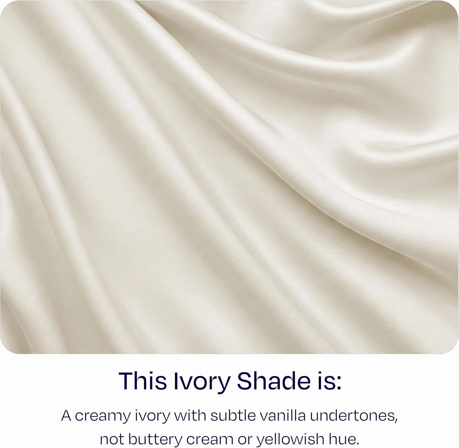 1000 Thread Count, Soft & Smooth, 100% Cotton Sateen Weave, Hotel-Quality, Set of 2 Classic Style Ivory Pillow Cases Queen Size Fits Std & Queen Size Pillows
