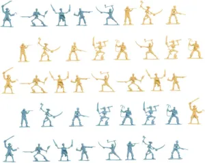 100Pcs Small Pirate Soldier Models Mini Action Figures for Scene Layouts Lightweight Statues for Pirate Games Realistic Decorations and Collectibles
