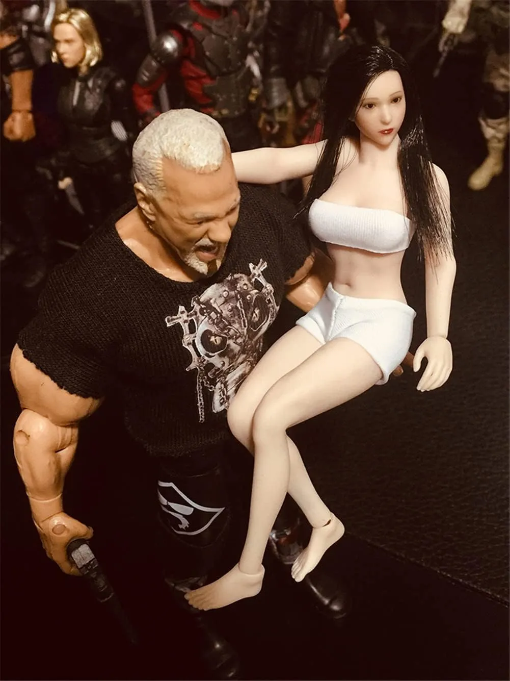 1/12 Scale Action Figure,6inch Male/Female Super-Flexible Seamless Body Doll Toy Collection (T01A Pale Skin Female Action Figure)