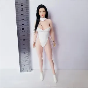 1/12 Scale Action Figure,6inch Male/Female Super-Flexible Seamless Body Doll Toy Collection (T01B Suntan Skin Female Action Figure)