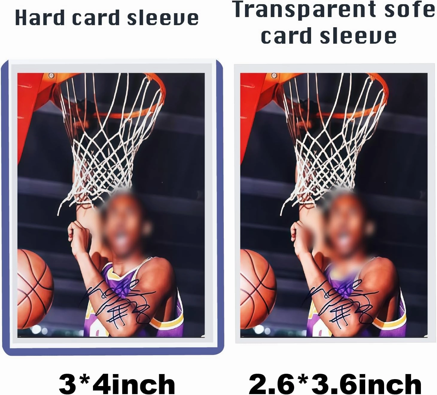 1200 Card Sleeves Top Loaders for Cards for Baseball, Football, MTG Cards, Ultra-Clear Protectors for Trading Collectibles (600 Hard Sleeves 600 Soft Sleeve)