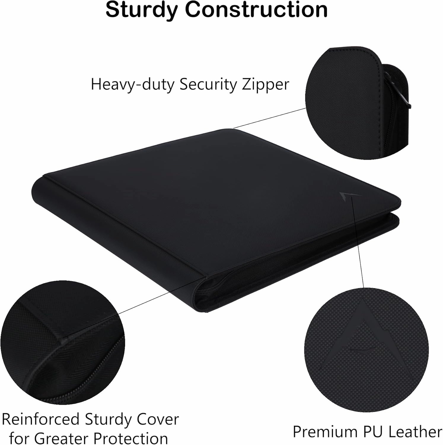 12 Pocket Card Binder, Fits 1008 Trading Cards Side Loading Ringless Card Album for TCG and Sports Cards