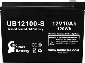 12V 10AH Battery Replacement For Dynacraft Tonka Dump Truck Battery Model #8801-96 - 12 Volt 10 Amp Rechargeable SLA Maintenance Free