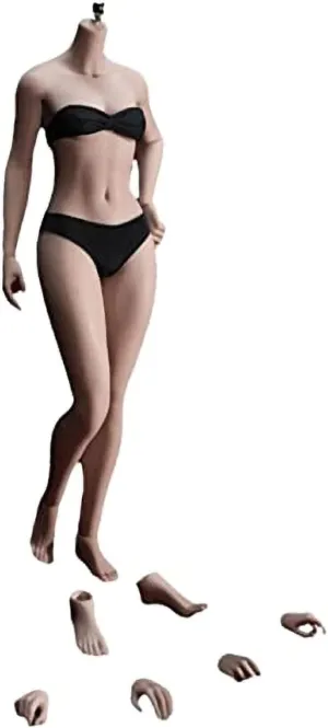 1/6 Scale Female Super Flexible Seamless Figure Body Steel Bone Well-Proportioned Small Breasts 12 Inch Collectible Action Figures with Suntan Skin(PLSB2021-S47B)