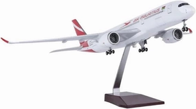 1/142 Scale for Mauritius A350 Aircraft Model Diecast Airplanes Miniature Plane Static Display Aircraft Model Static Miniatures Toy's Set(with Light)