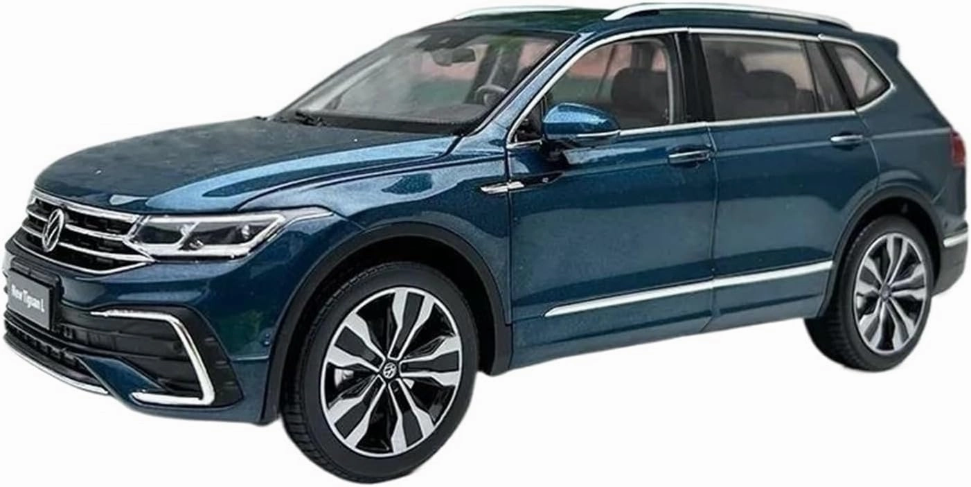 1 18 for TIGUAN L SUV Simulation Alloy Car Model Ornaments Souvenir Collectible Toys Display Ornaments Motor Vehicles Toys(Blue)