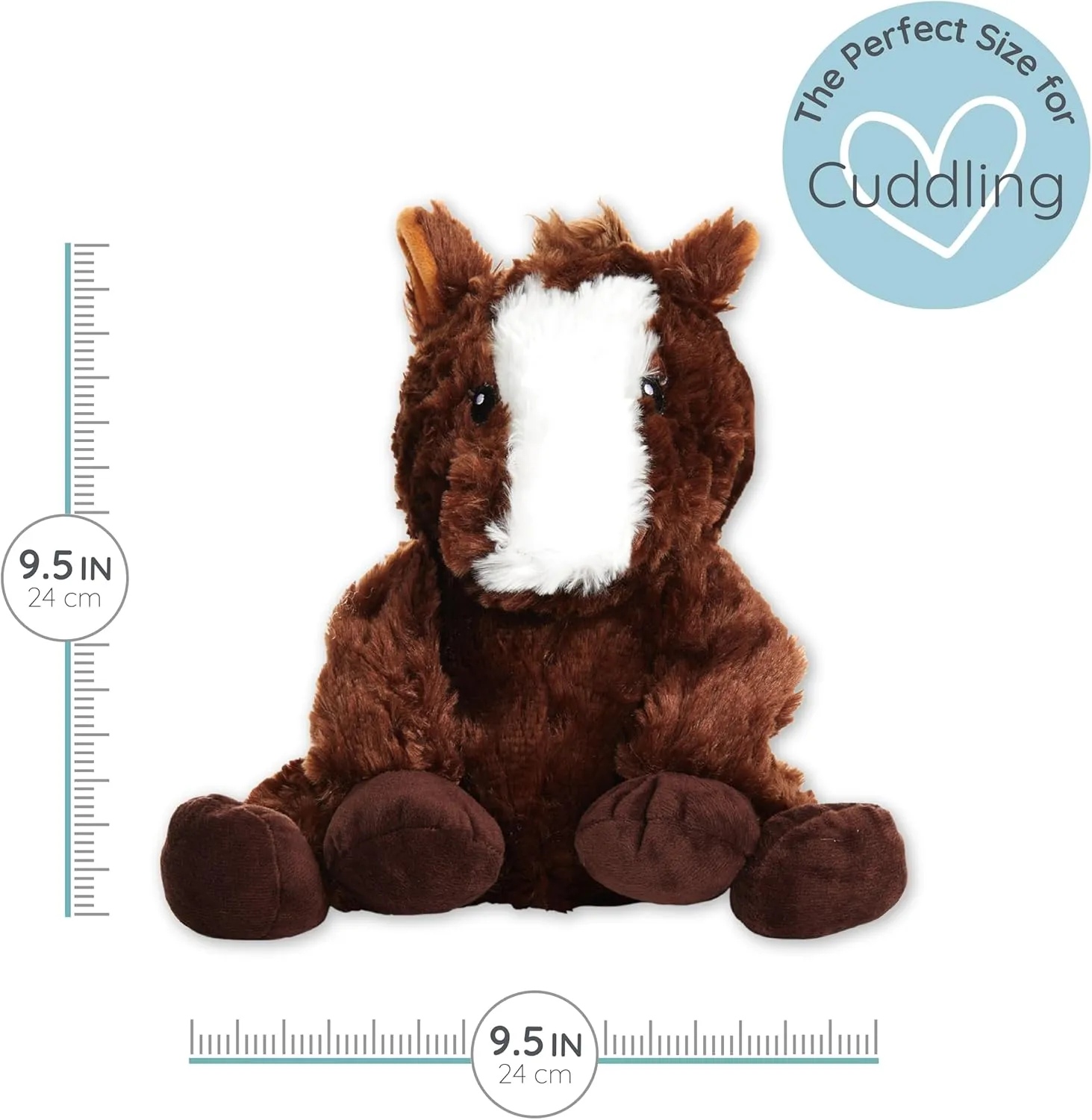 1i4 Group Warm Pals - Harry The Horse - Cozy Microwavable Lavender Scented Plush Toys - Heated Stuffed Animal - Heatable Coolable Bedtime Comfort Plushie