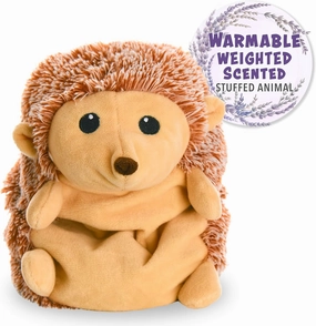 1i4 Group Warm Pals - Harley Hedgehog - Cozy Microwavable Lavender Scented Plush Toys - Heated Stuffed Animal - Heatable Coolable Bedtime Comfort Plushie