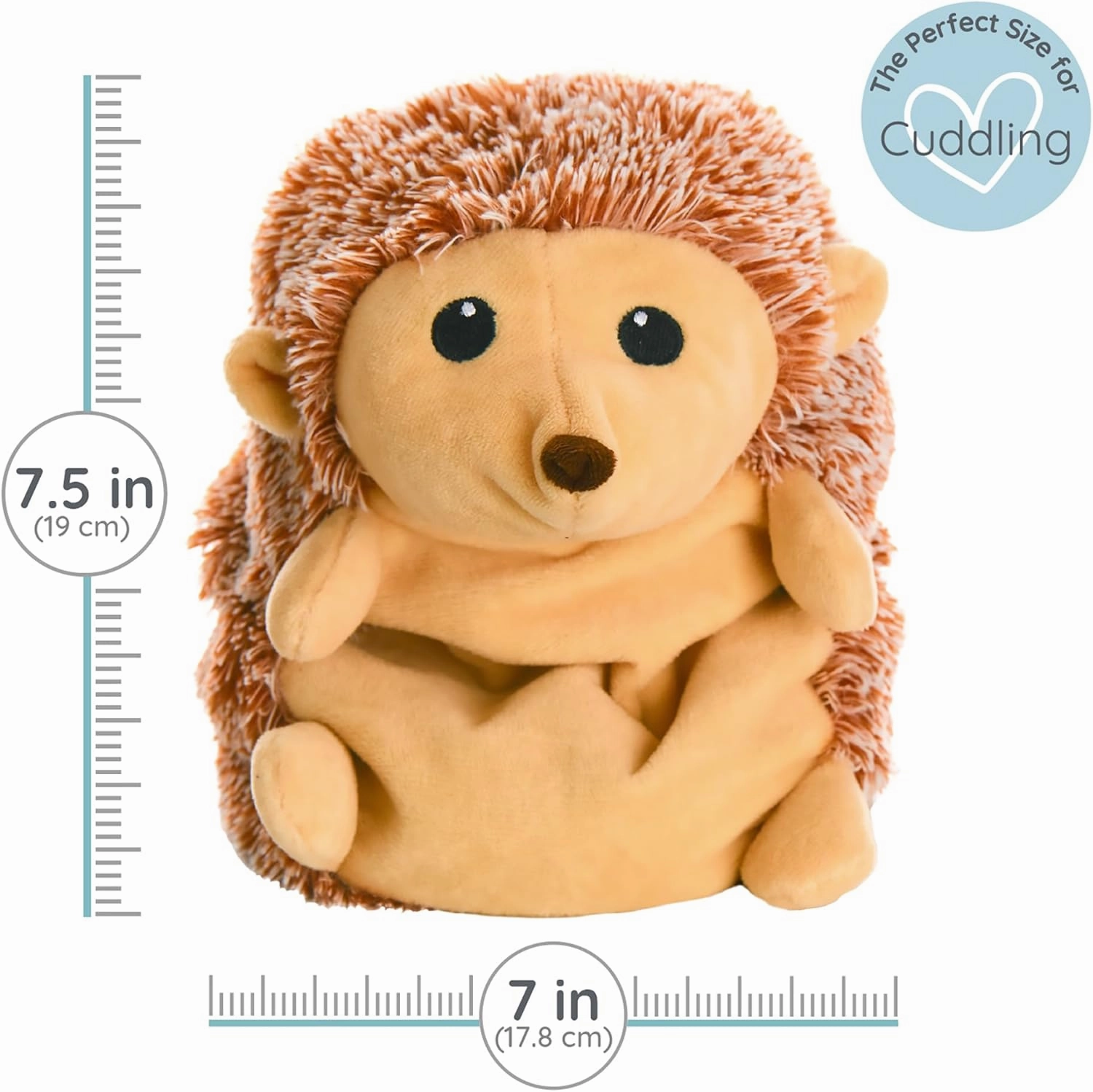 1i4 Group Warm Pals - Harley Hedgehog - Cozy Microwavable Lavender Scented Plush Toys - Heated Stuffed Animal - Heatable Coolable Bedtime Comfort Plushie