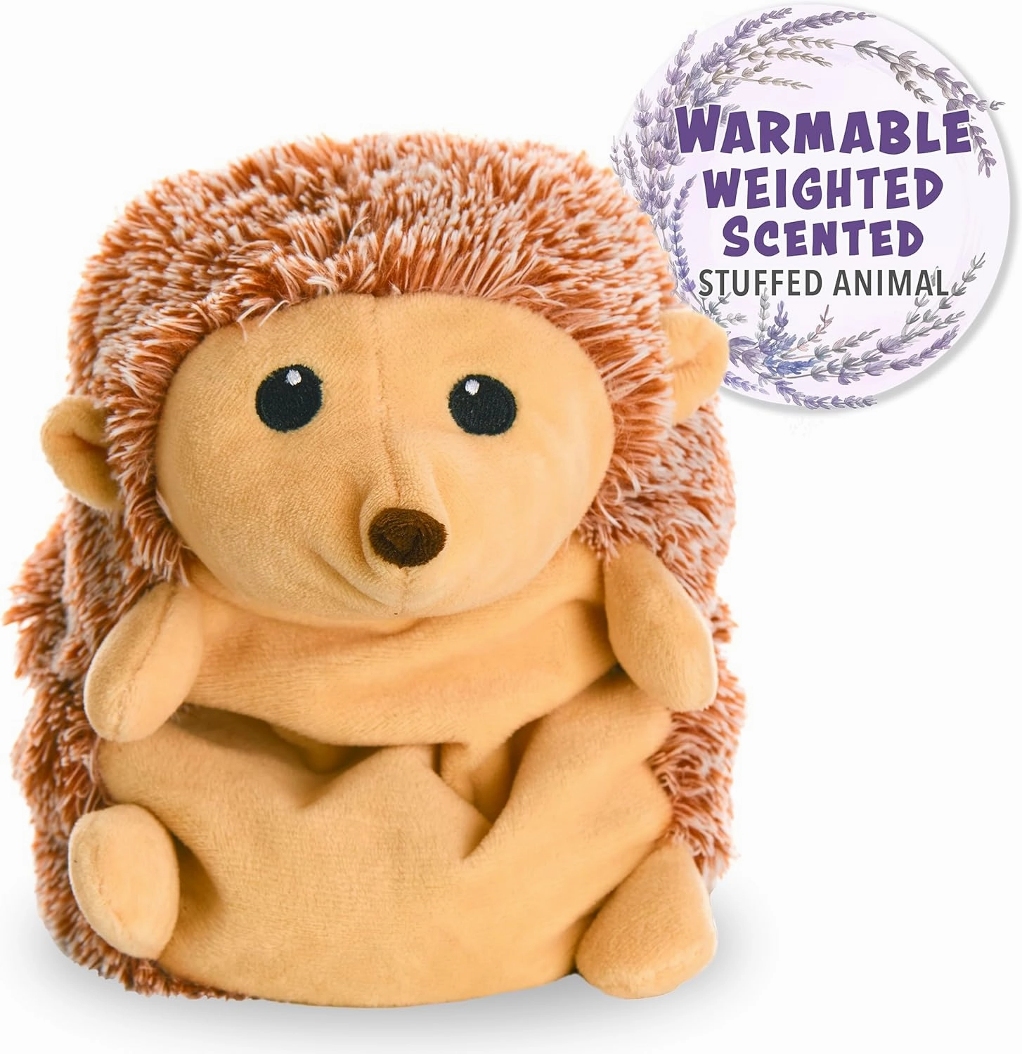 1i4 Group Warm Pals - Harley Hedgehog - Cozy Microwavable Lavender Scented Plush Toys - Heated Stuffed Animal - Heatable Coolable Bedtime Comfort Plushie