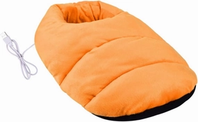 1pc Heated Foot Warmer Shoes Warmer Soft Plush Heating Slippers for Instant Warmth Comfortable for Home and Office Use