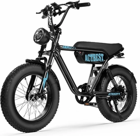 20"/16" Electric Bike,Peak 1500W/1200W, 48V 15.6Ah/10.4Ah Fat Tire All-Terrain Electric Motorcycle,Full Suspension,UL2849 Electric Dirt Bike for Adults on Mountains/Snow/Sandy,59U