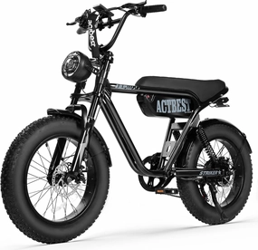 20"/16" Electric Bike,Peak 1500W/1200W, 48V 15.6Ah/10.4Ah Fat Tire All-Terrain Electric Motorcycle,Full Suspension,UL2849 Electric Dirt Bike for Adults on Mountains/Snow/Sandy