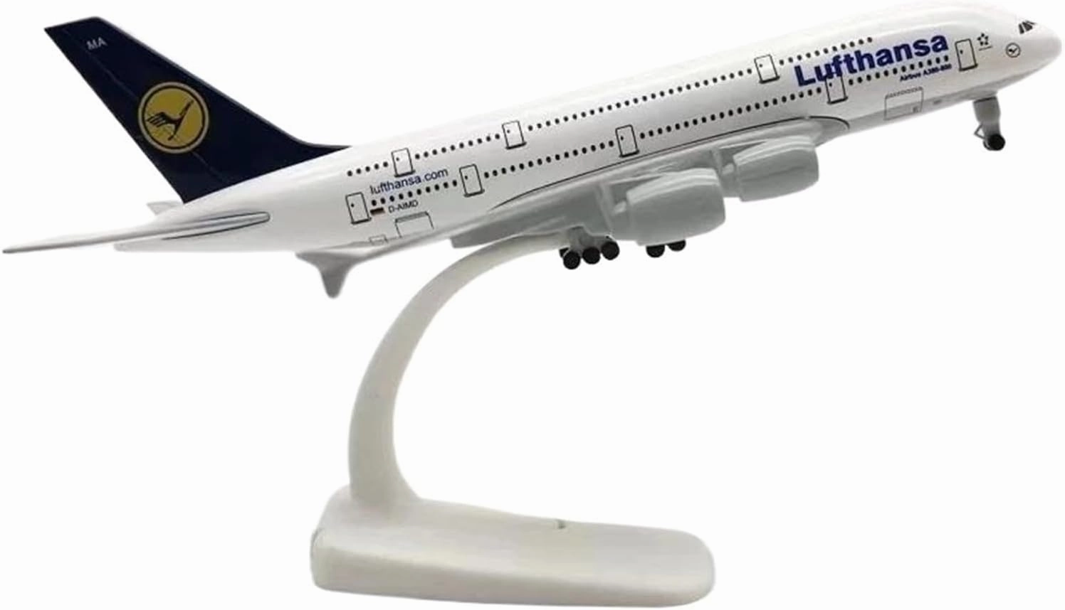 20CM for Metal Aircraft Model Lufthansa 380 Plane Models Alloy Material with Landing Gear Wheels Toys Display