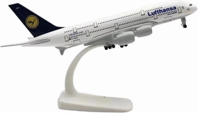 20CM for Metal Aircraft Model Lufthansa 380 Plane Models Alloy Material with Landing Gear Wheels Toys Display