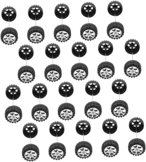 20Sets Car Replaceable Wheels and Axles Vehicle Model Accessories for Enhanced Performance and Easy Installation