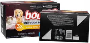 210-Count Fresh Scent Mega Dryer Sheets for Hair & Lint Guard