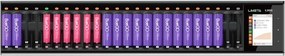24 Bay AA AAA Battery Charger, USB Fast Charging, LCD Display Over-Charge Protection Rechargeable Household Batteries AA AAA Li-lon, LiHv, NiMH, NiCd, HiFe, NiZn,LiFePO4