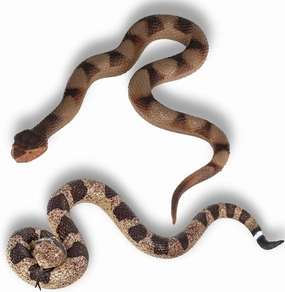2pcs Fake Snakes - Realistic Rubber Reptiles for Garden Bird & Squirrel Repellent, Prank Props, Fun Toys for Kids & Adults, Ideal Freebies for Halloween & April Fools' Day Parties