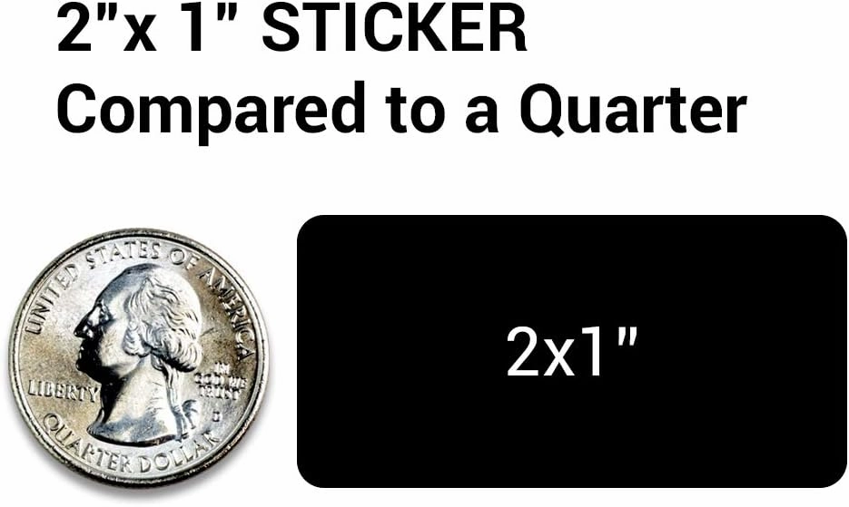 300 Credit Card Sticker Signs Stickers, 1 x 2 Inch We Accept Credit Cards Sign Visa MasterCard American Express Forms of Payment Accepted Sign for Billing - 1 Roll of 300 Stickers