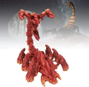 3D Printed Toys Articulated Ancient Overlord Scorpion Toy Action Figures with Flexible Transformable Joints, Stress Relief Animal Figurines Home Decor (Gold Bronze, 17.7 in)