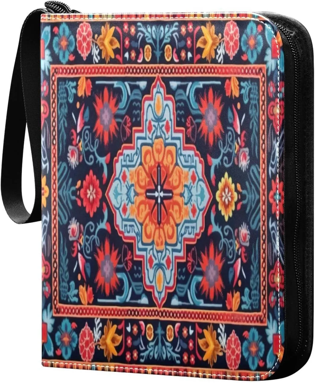 4 Pockets Trading Card Binder Colorful Pattern (2) Holds 400 Standard Cards, Waterproof TCG CCG MTG Album, Gifts for Collectors, Boys and Girls