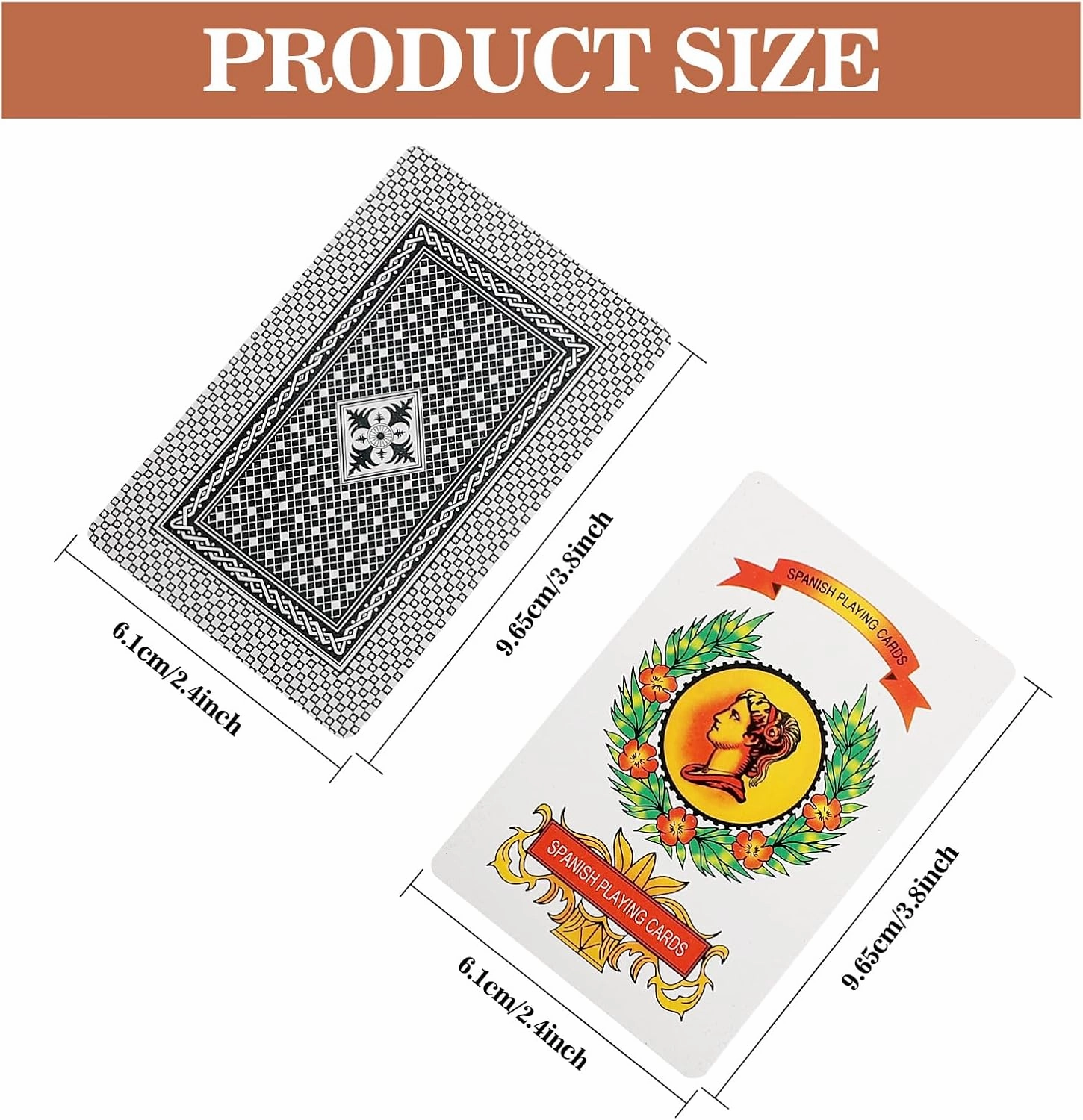 4 Decks Spanish Playing Cards,Barajas Españolas Originales,Cartas Españolas,Briscas Cards Puerto Rico,Baraja Española De Plastico,Mexican Playing Cards with Boxes