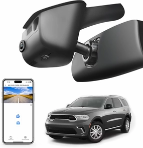 4K Dash Cam Custom Fit for Dodge Durango 2016 2017 2018 2019 2020 2021 2022 2023 2024 2025 (Model A), GT R/T SRT SXT, Integrated OEM Look, UHD 2160P, WiFi & App,Easy to Install,128GB Card