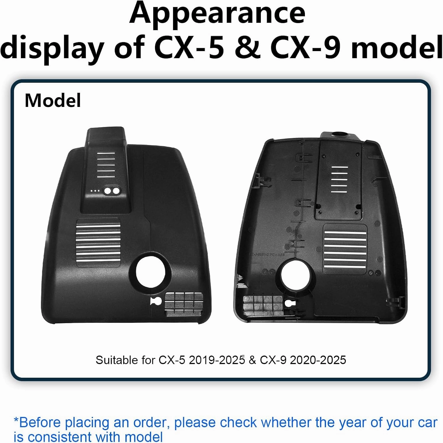 4K Dash Cam Custom fit for Mazda CX5 2019-2025 & CX-9 2020-2025 2.5S Select Preferred Carbon Edition Plus Turbo Signature Touring Signature Grand Touring Sport, WiFi & App, 128GB Card