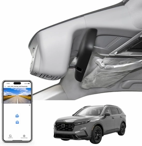 4K Honda CRV Dash Cam Custom fit for Gen6 CR-V & CR-V Hybrid 2023 2024 2025(Grey), Integrated OEM Look, UHD 2160P Video, WiFi & App, 64GB Card