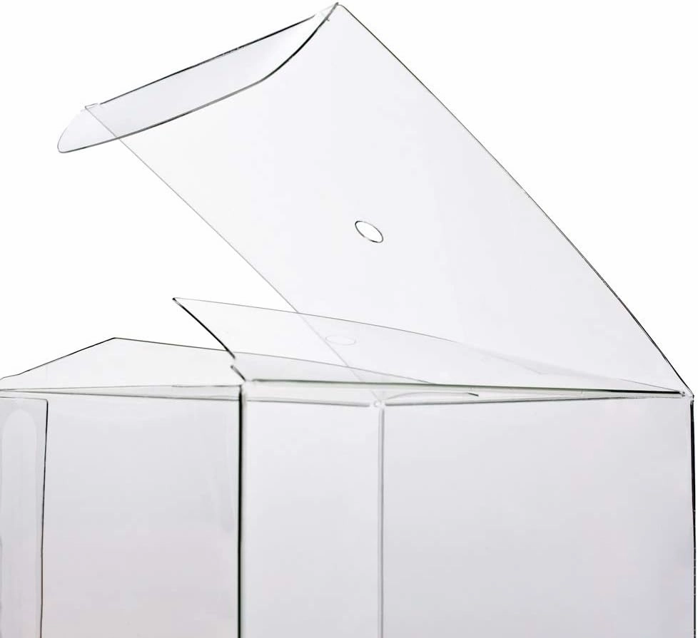 4x4x4 Caramel Apple Boxes With Hole for Sticks, 25 Pack, Clear Gift Box For Candy, Cupcakes, Macarons, Cookies, Party Favors, Bakery, Wedding, Baby Shower, Ornaments, Food Safe Crystal Clear Display