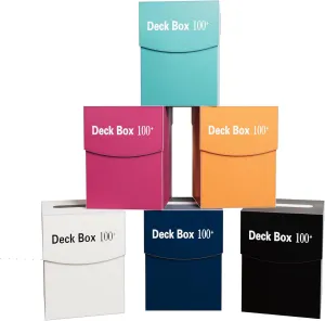 6 Pack Collectible Trading Card Cases, Card Deck Box Storage for 100  Standard Cards - Waterproof Dustproof Organizer for MTG/TCG/Sports (Baseball/Basketball/Football)