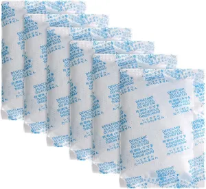 6 Packs Pet Food Desiccant Bag, Replaced Desiccant for Most Automatic Cat Feeders,Keep Cat Food & Dog Food Dry and Fresh, White