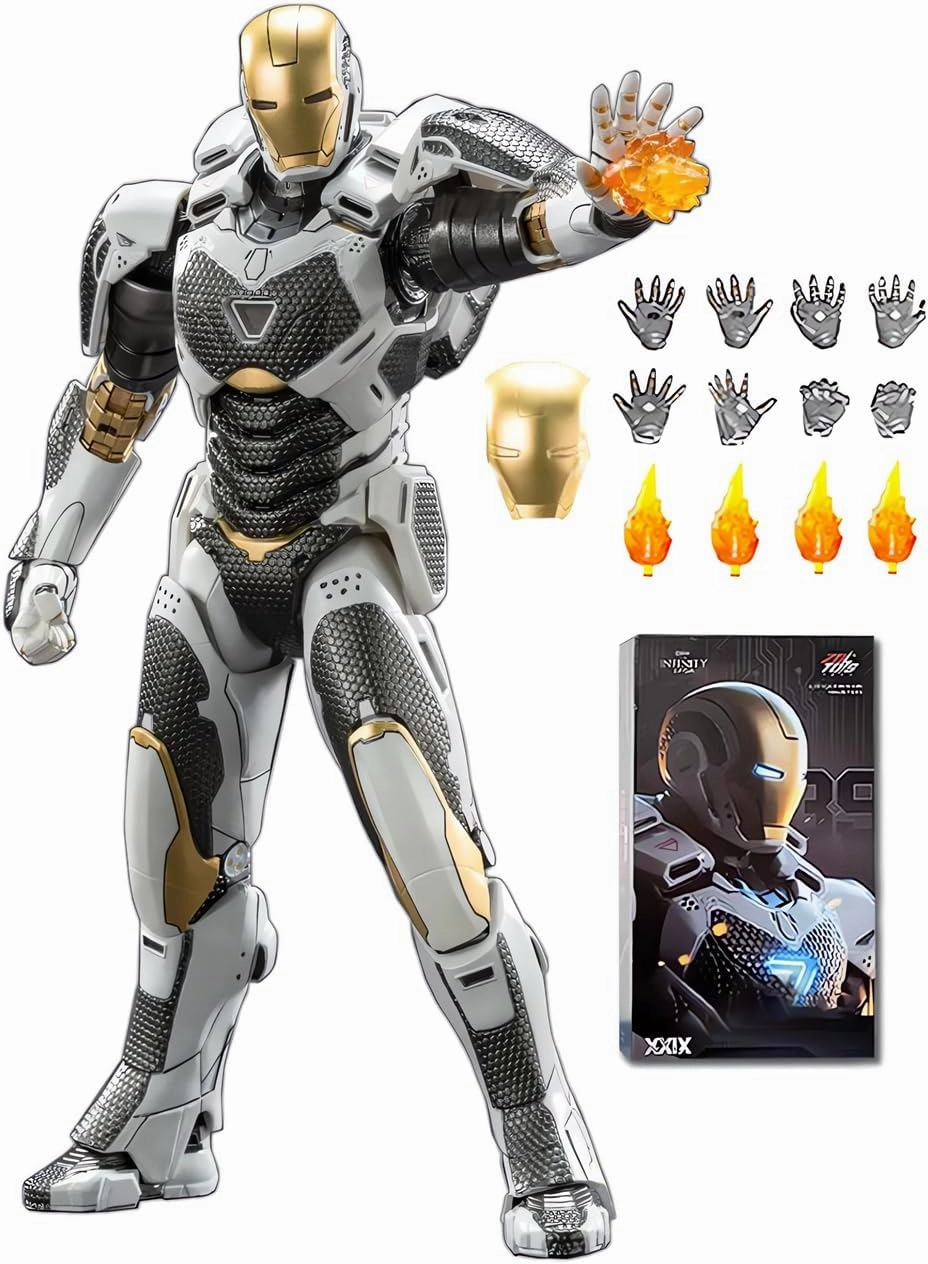 7 Inch Ironman MK39 Action Figure (1/10 Scale) with Lots of Accessories,Exquisite Painting Collectible Toy
