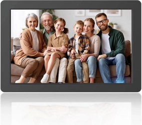 8 Inch Digital Picture Frame, HD Display USB/SD Card Photo Frame, Wall Mountable Electronic Slideshow for Videos and Music, Auto-Play Memories from USB Drive or Memory Card
