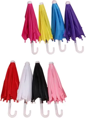 8Pcs Doll Umbrella Accessories Cute Tiny Umbrellas for Dollhouse Decor Realistic Parasol Design for DIY Play and Miniature House Atmosphere