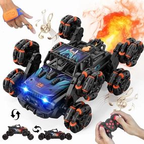 8WD Gesture Sensing Stunt Rc Cars,Toys for Ages 8-13 Remote Control Climbing Car,2.4Ghz Hand Controlled Rc Car with Spray 360 Rotation for 8 9 10 11 12 Year Old Boys Girls Christmas Birthday Gift