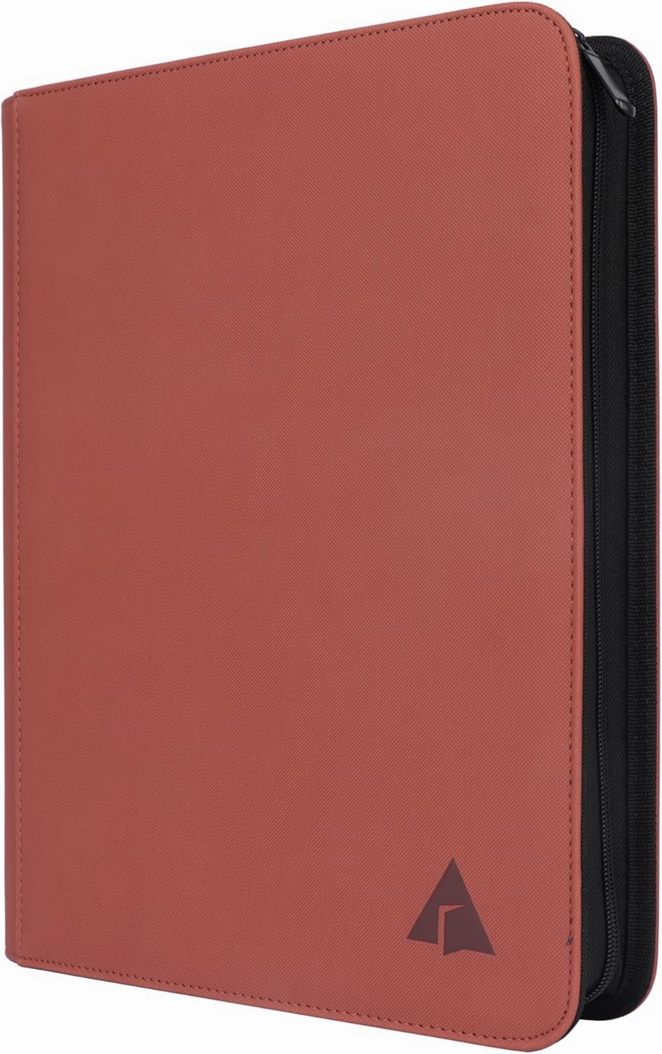 9 Pocket Card Binder, Fits 828 Trading Cards Side Loading Ringless Card Album for TCG and Sports Cards -Brown