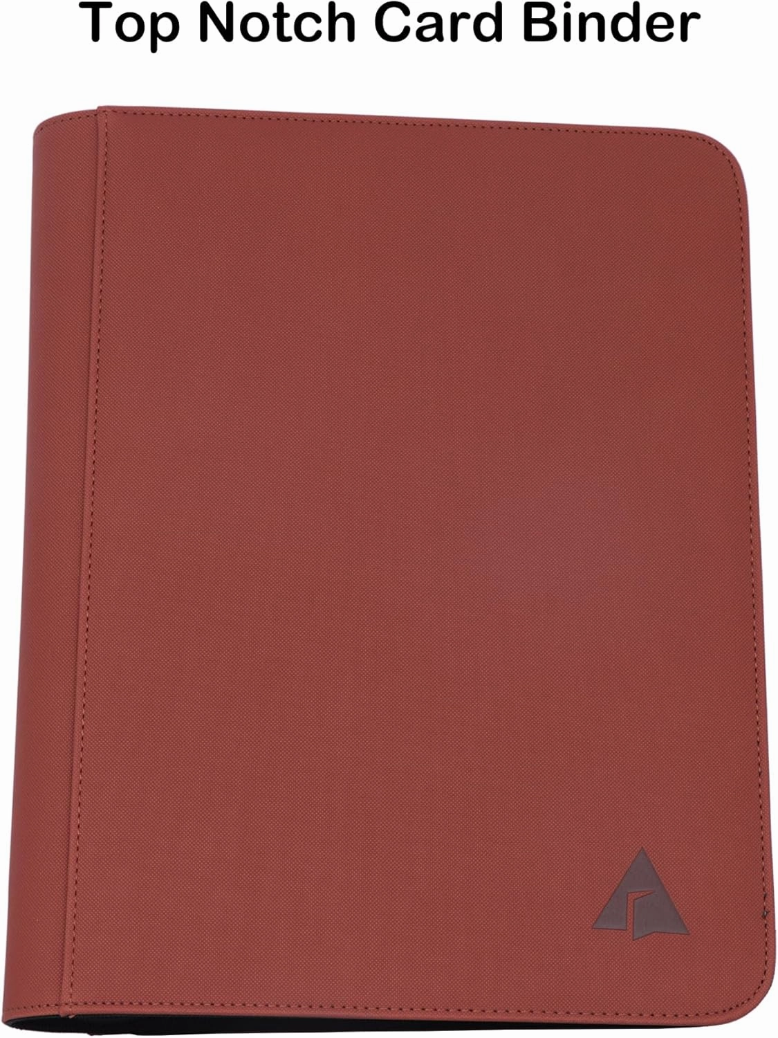 9 Pocket Card Binder, Fits 828 Trading Cards Side Loading Ringless Card Album for TCG and Sports Cards -Brown