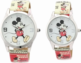 Accutime Mickey Mouse His and Her Analog Watch Set