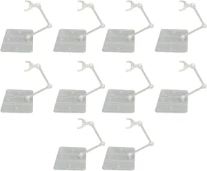 Action Figure Stand, 10PCS Transparent Acrylic Figure Stand Anime Display Support Holder Base for SD BB Doll Model