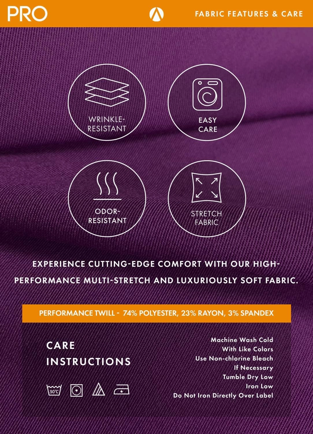 Adar Pro Core Classic Scrub Set for Women - Tailored V-Neck Scrub Top & Tailored Yoga Scrub Pants