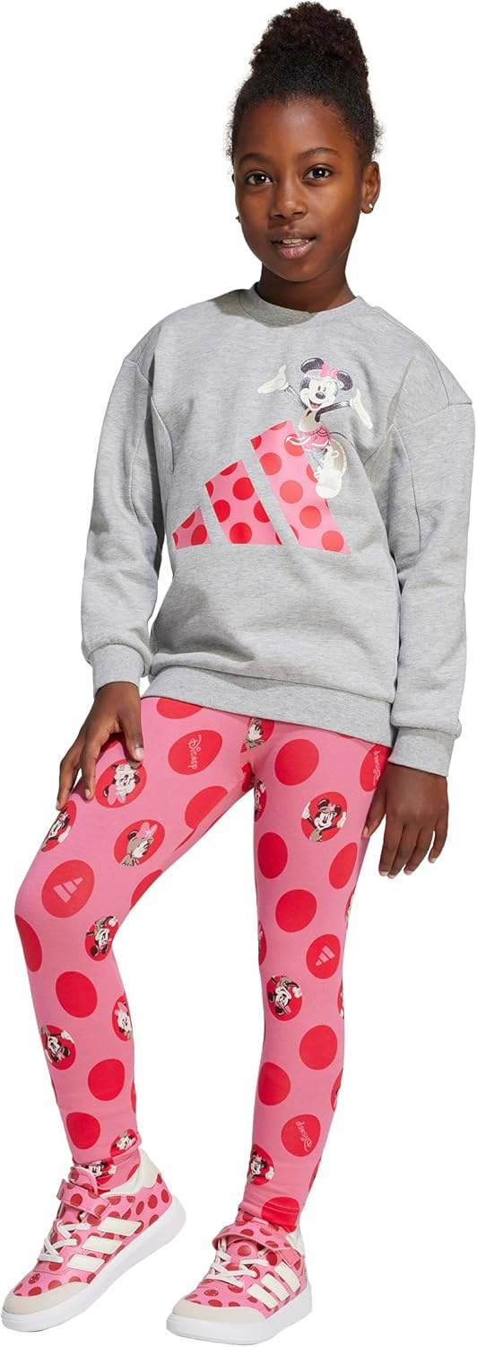 adidas Girls' Disney Minnie Mouse Jogger Set