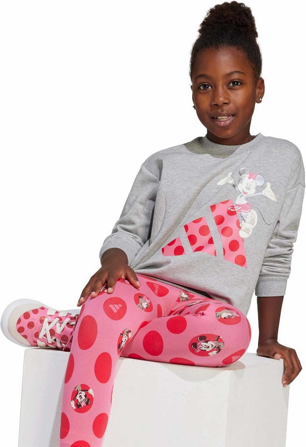 adidas Girls' Disney Minnie Mouse Jogger Set