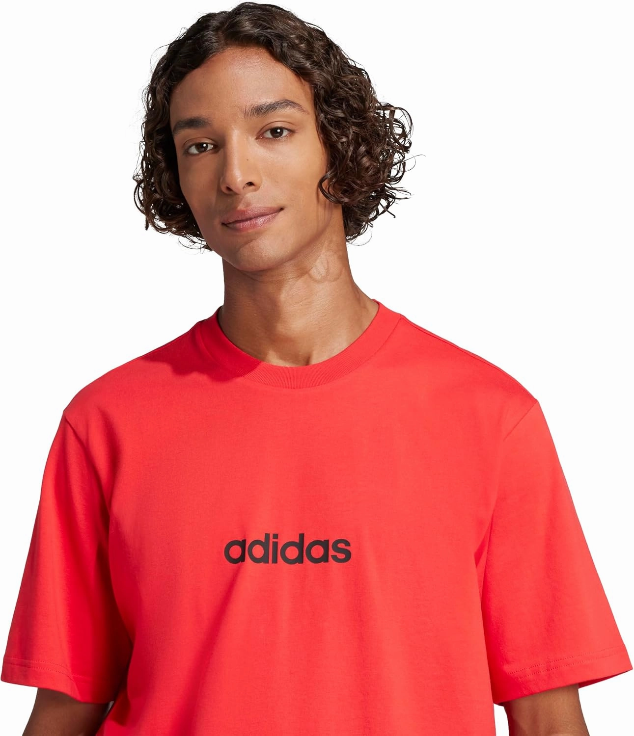 adidas Men's Essentials Linear Single Jersey T-Shirt