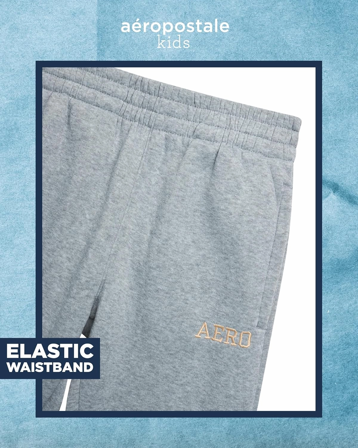 AEROPOSTALE Boys' Jogger Set - 2 Piece Sherpa Lined Pullover Hoodie Sweatshirt and Fleece Sweatpants for Boys (4-7)
