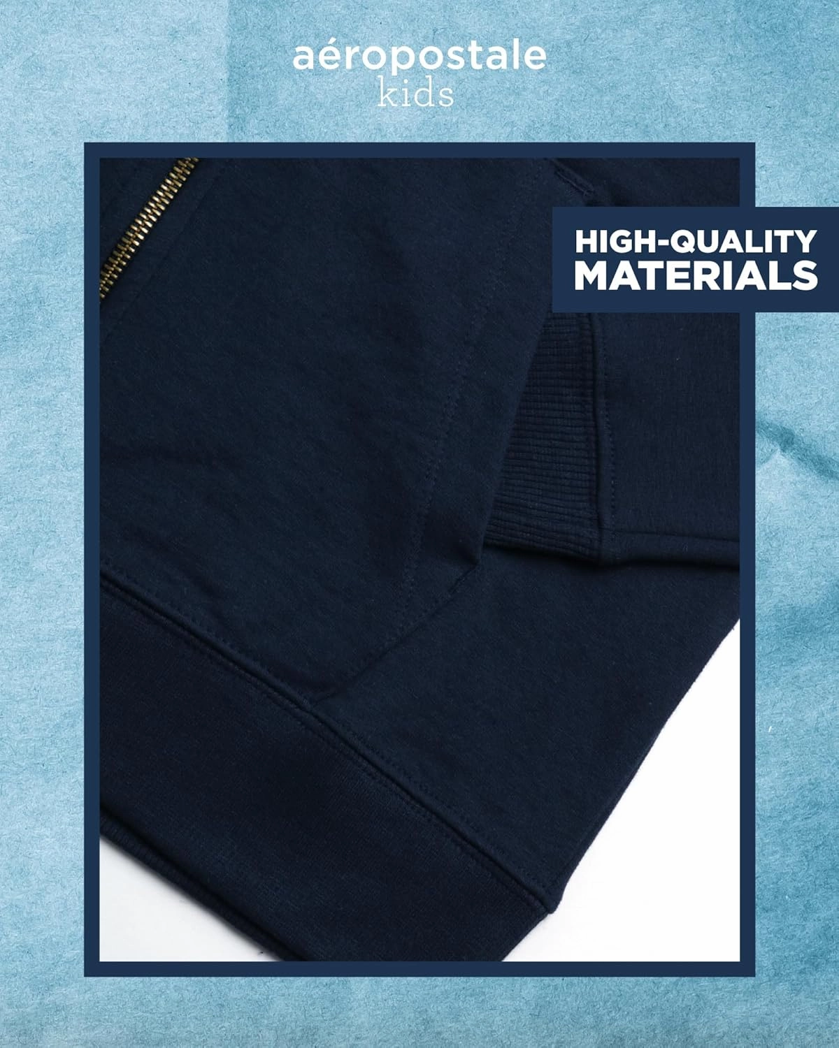 AEROPOSTALE Boys' Sweatsuit Set - 3 Piece Fleece Zip Hoodie Sweatshirt, Cargo Jogger Sweatpants, and T-Shirt (4-16)