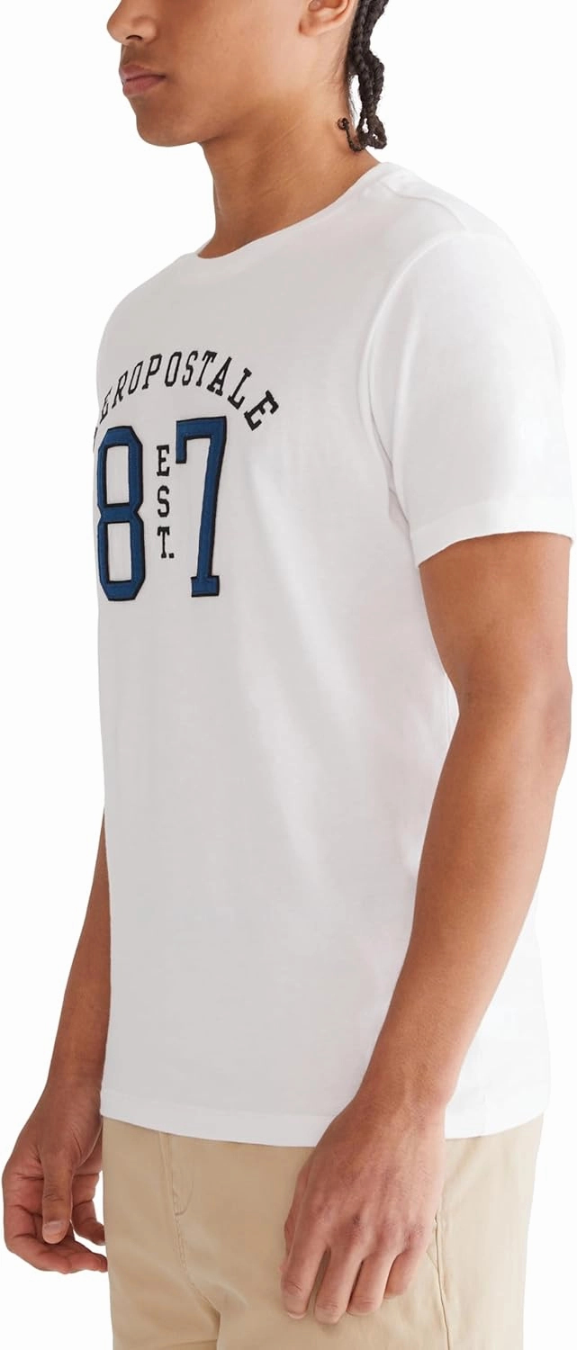 AEROPOSTALE Men's Arch Logo Short Sleeve Tee
