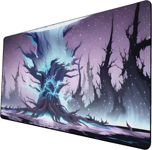 AI Painting TCG Playmat - MTG Trading Card Game Mat, 24x14 Inches Original Playmats, Smooth Surface for Rubber Collection - Fantasy Dark Vampire Lotus-209