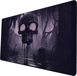 AI Painting TCG Playmat - MTG Trading Card Game Mat, 24x14 Inches Original Playmats, Smooth Surface for Rubber Collection - Fantasy Dark Vampire Lotus-335